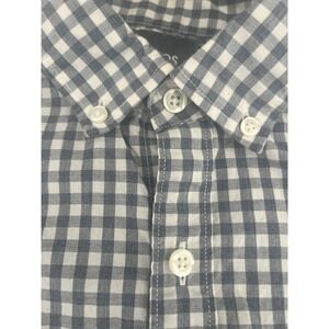 Bonobos Standard Fit Button Down‎ Shirt Size Medium M Plaid Blue EUC